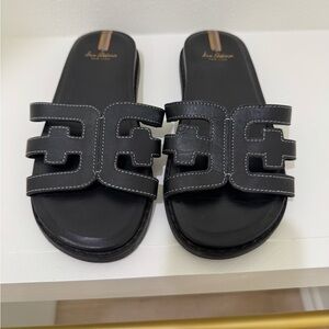 Sam Edelman Black Cutout Slide Sandals